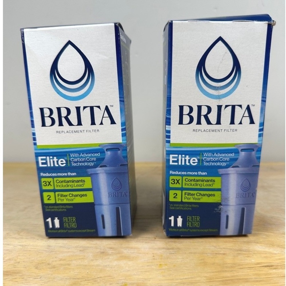 BRITA Elite Replacement Water Filter Set of 2 Advanced‎ CarbonCore SEALED